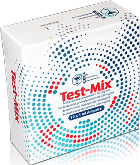 Test-mix(testosterone propionate 30mg, testosterone phenylpropionate 60mg, testosterone isocaproate 60mg, testosterone decanoate 100mg) 10amp 250mg/ml