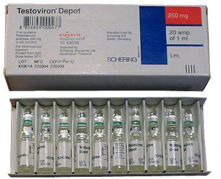 TESTOVIRON  Schering - Testosterone Enanthate 1ml/250mg
