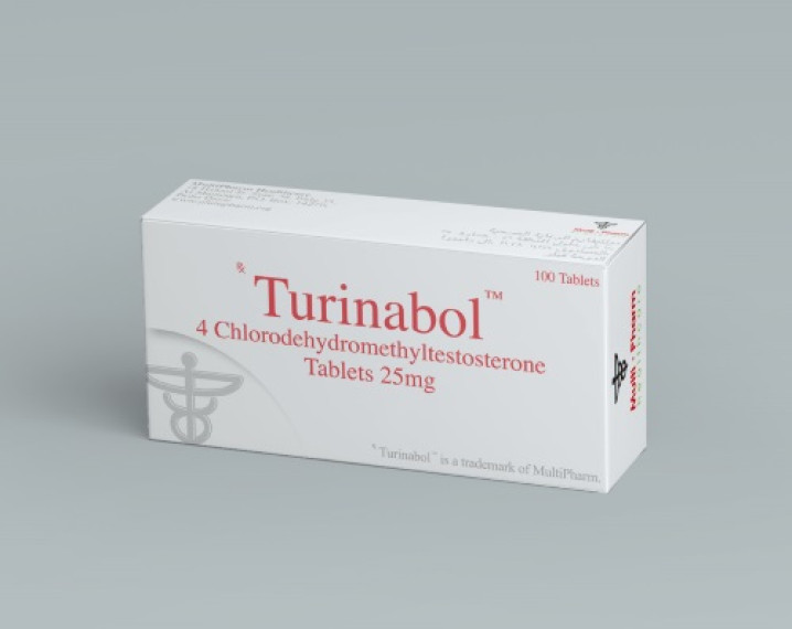 TURINABOL( 4-CHLORODEHYDROMEHYLTESTOSTERONE) 100TAB/25MG